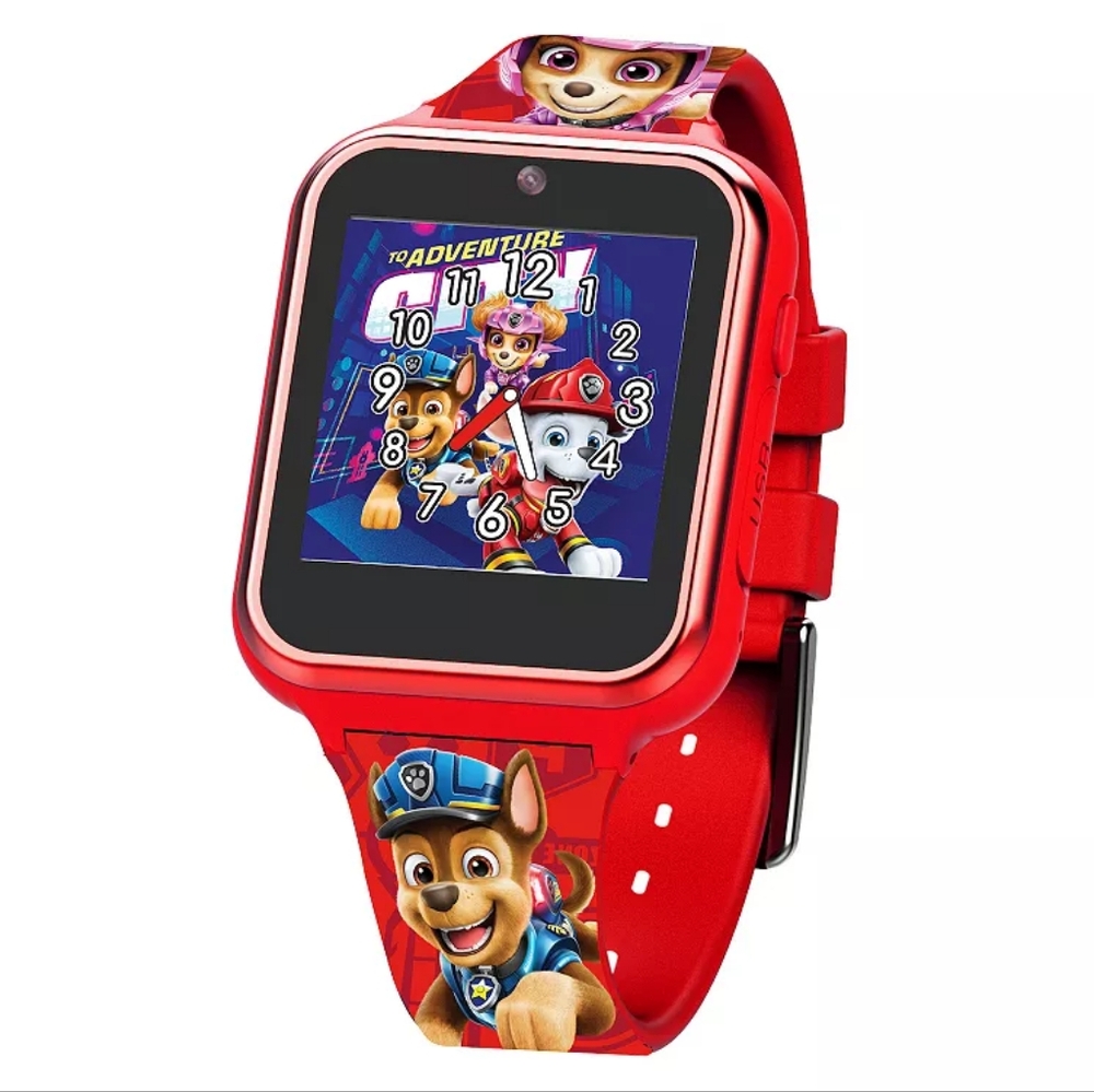 Nickelodeon Paw Patrol NIB Kids Red Touch Screen Interactive Smart Watch 42mm 3+